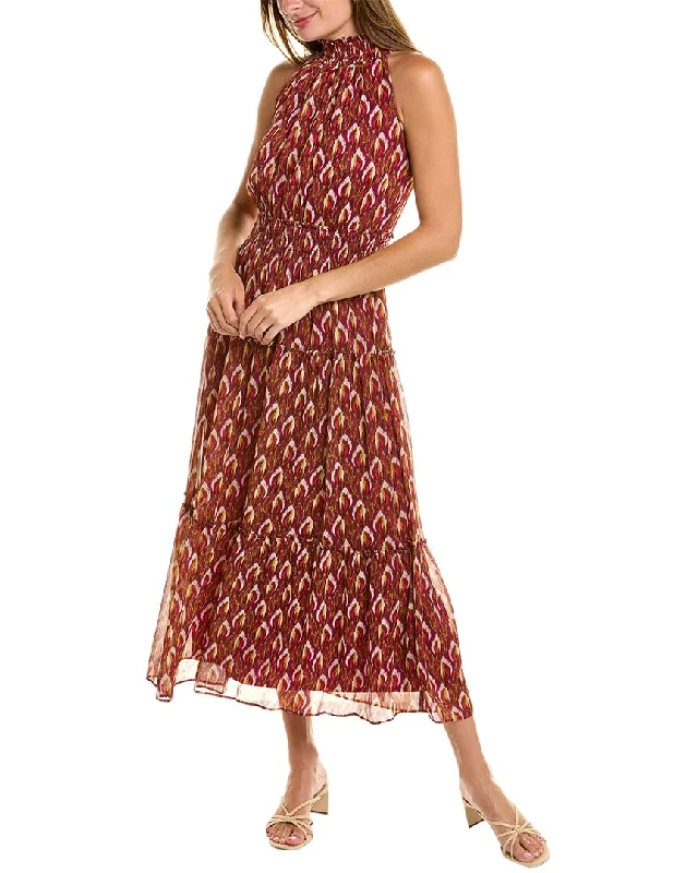 ladies-maxi-dress-claret-flow-Taylor Chiffon Maxi Dress