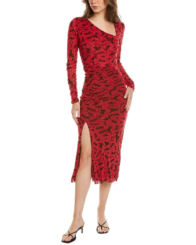 Women's midi dress side slit -Diane von Furstenberg Edyna Midi Dress