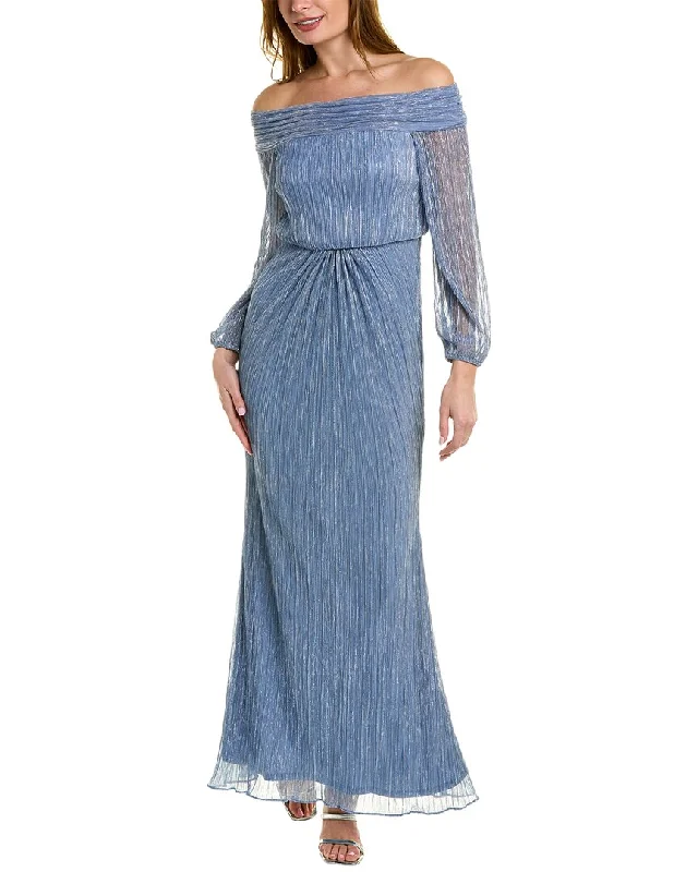 ladies-maxi-dress-tiered-flow-Adrianna Papell Mermaid Maxi Dress