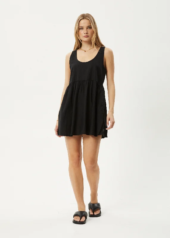 ladies-mini-dress-solid-chic-AFENDS Womens Jesse - Mini Dress - Black