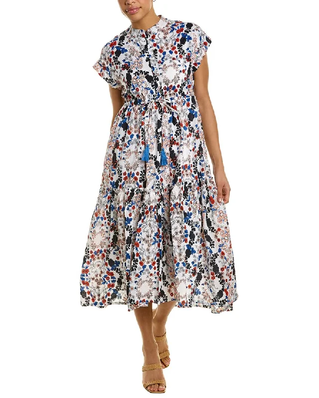 Women's midi dress wrap -Ro's Garden Mumi Midi Dress