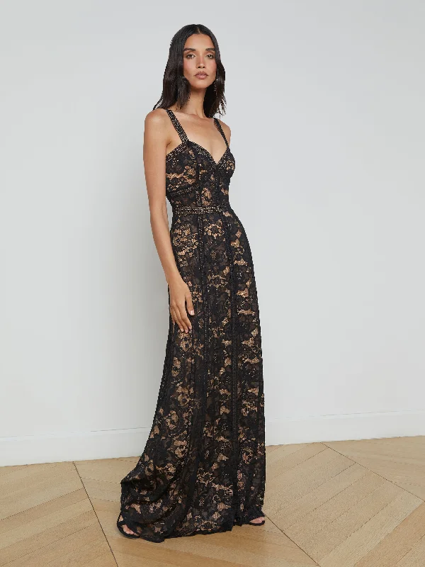 ladies-maxi-dress-shopping-drift-Avignon Lace Maxi Dress