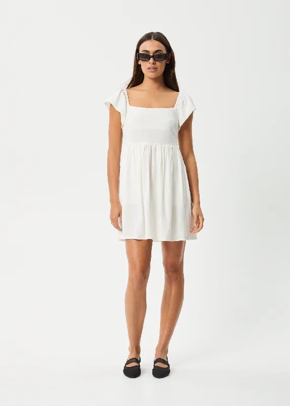 ladies-mini-dress-nighttime-nifty-AFENDS Womens Twila - Mini Dress - White