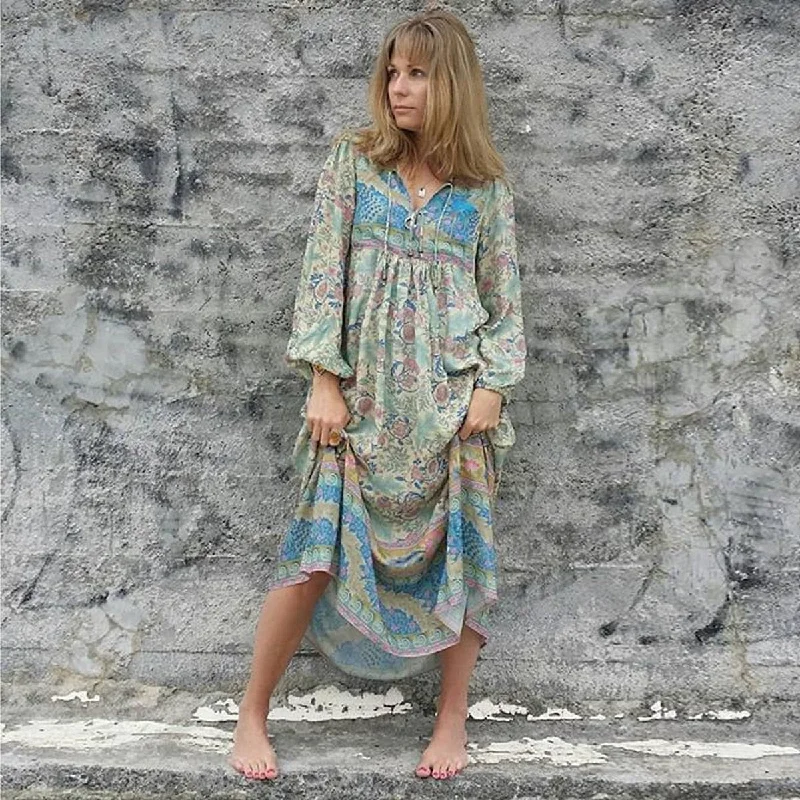 ladies-mini-dress-tulle-tweak-Paisley Boho Maxi or Mini Dress