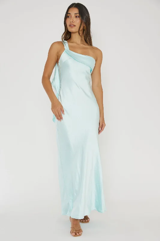 ladies-maxi-dress-tropical-flow-Carmel One-Shoulder Sash Maxi Dress Ice