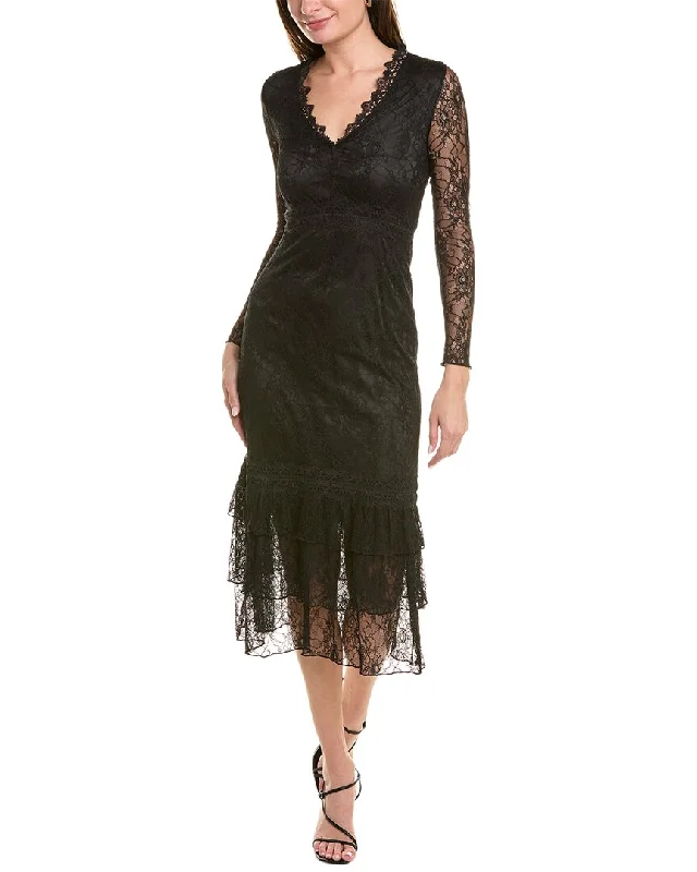 Women's midi dress smooth -Rachel Parcell Lace Midi Dress