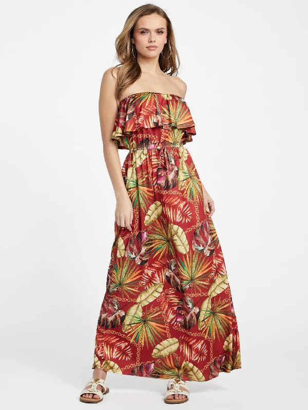 ladies-maxi-dress-glitzy-sweep-Hillarie Printed Maxi Dress