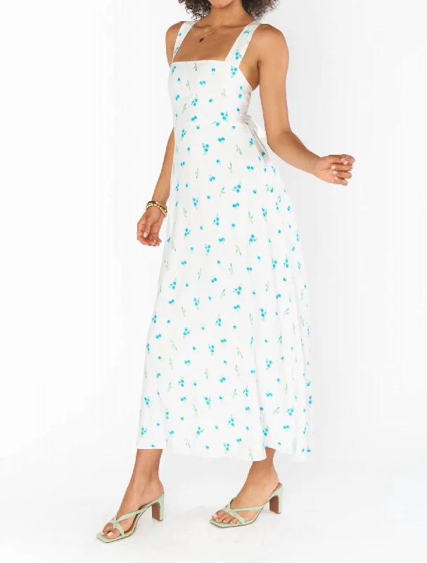 Women's midi dress punk -Marmont Midi Dress In Bluebell Ditsy