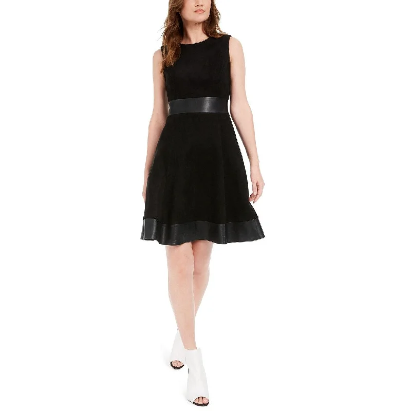 Women's flare dress clearance -Calvin Klein Women's Fit & Flare Dress Black Size 1