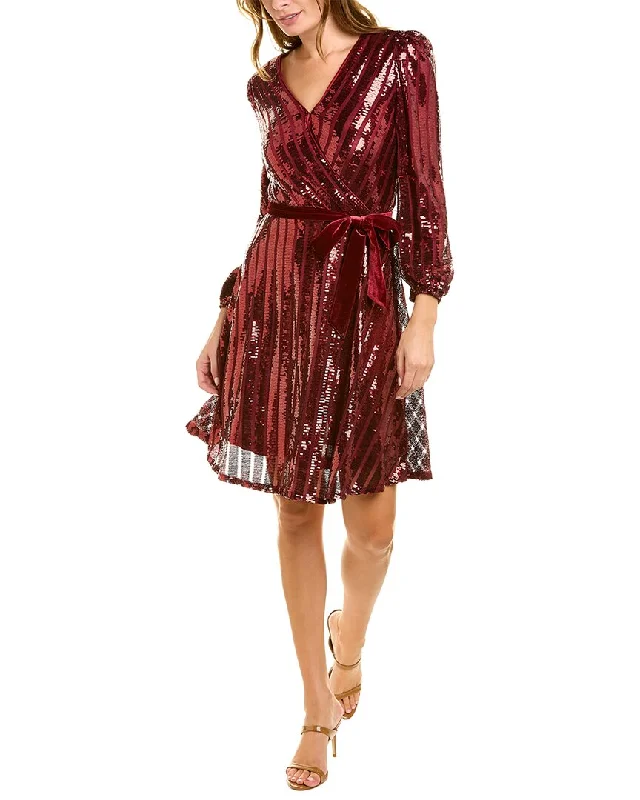 Women's midi dress warm weather -Nanette Lepore Sequined Midi Dress