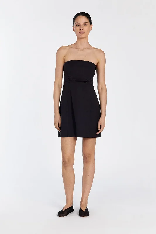 ladies-mini-dress-viral-vibe-FRANCES BLACK STRAPLESS MINI DRESS