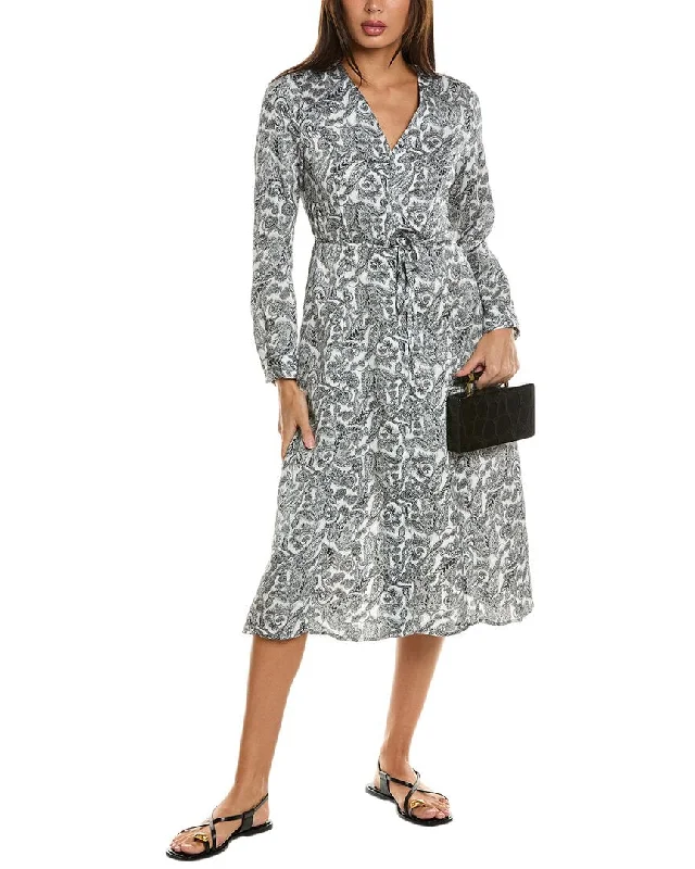 Women's midi dress plaid -Maison Maar Midi Shirtdress