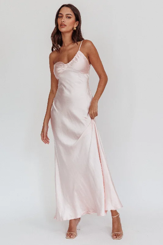 ladies-maxi-dress-silver-drift-Twilight Tango One-Shoulder Maxi Dress Blush