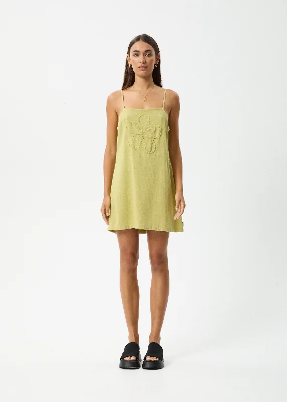 ladies-mini-dress-youthful-yay-AFENDS Womens Amaya - Mini Dress - Lemongrass