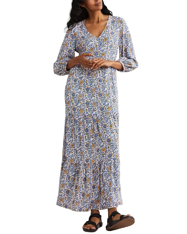 ladies-maxi-dress-long-sleeve-grace-Boden Blouson Sleeve Maxi Dress