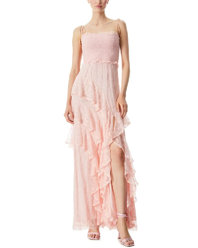 ladies-maxi-dress-designer-drape-alice + olivia Jocelyn Maxi Dress