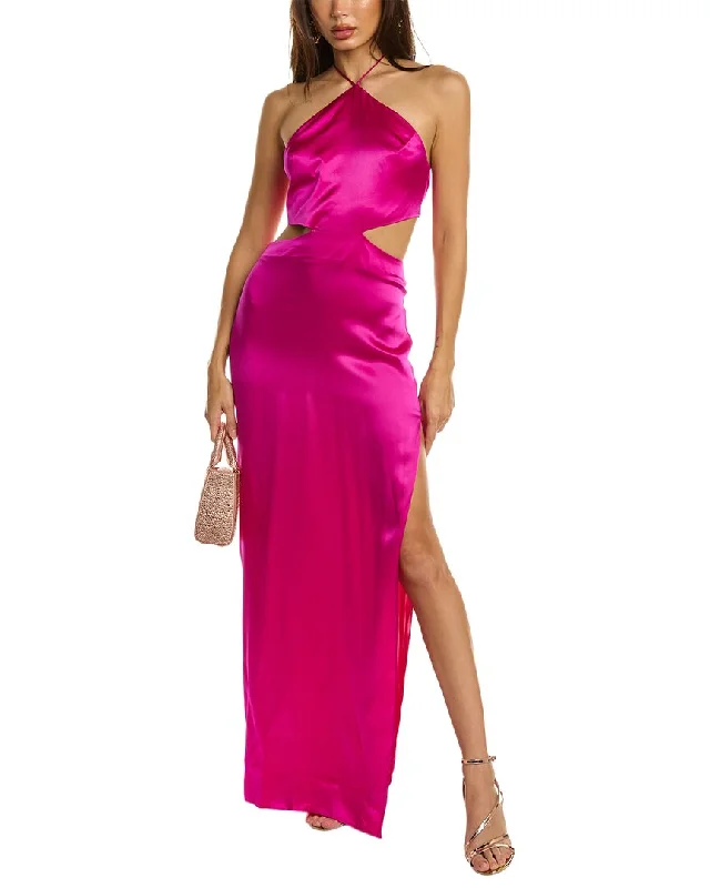 ladies-maxi-dress-eco-drift-Amanda Uprichard Akron Silk Maxi Dress