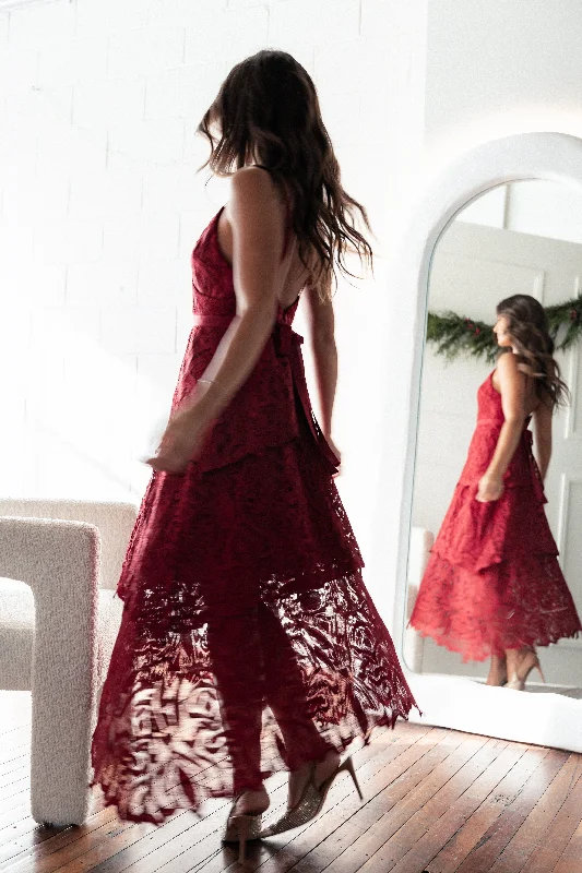 ladies-maxi-dress-insta-drift-Elijah Maxi Dress - Red