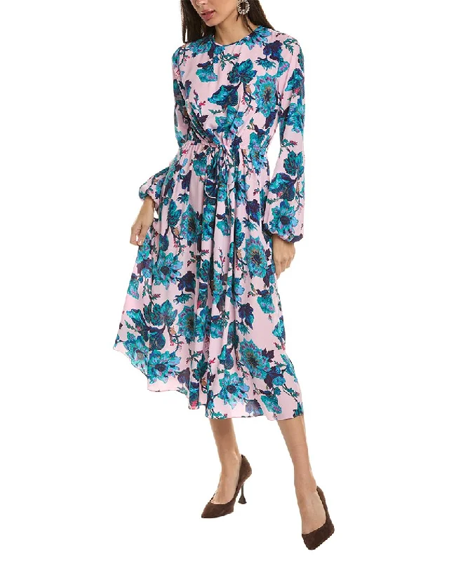 Women's midi dress belted -Diane von Furstenberg Sydney Silk-Blend Midi Dress