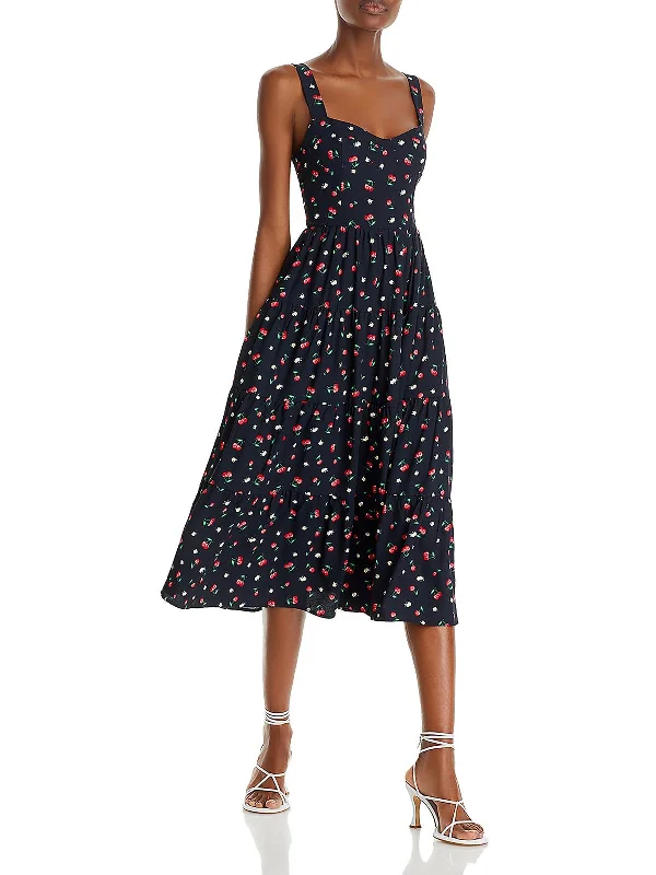 Women's midi dress everyday -Womens Daytime Midi Sundress