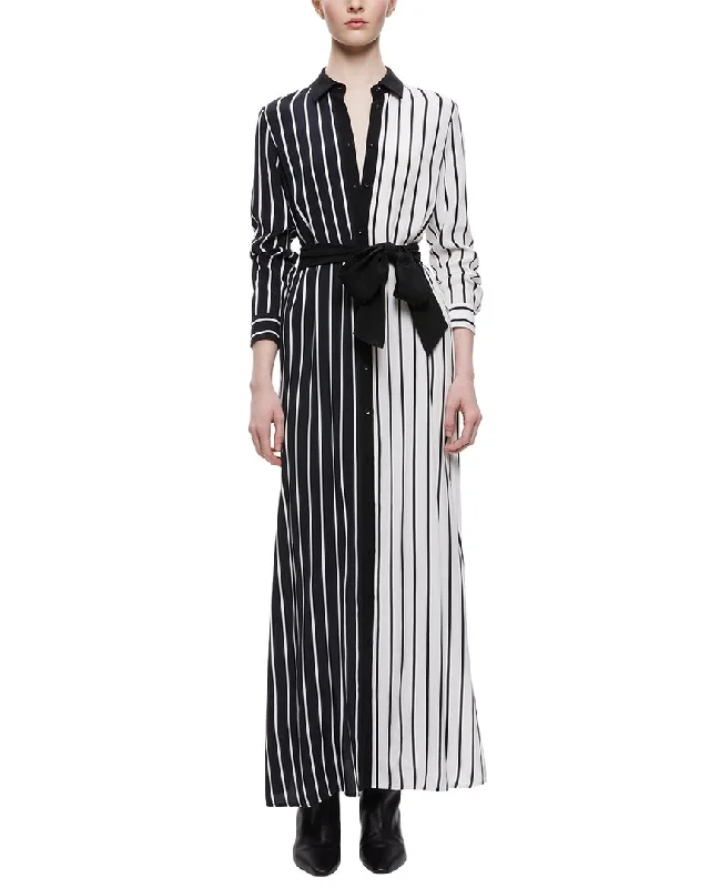 ladies-maxi-dress-winter-warm-alice + olivia Chassidy Maxi Shirtdress