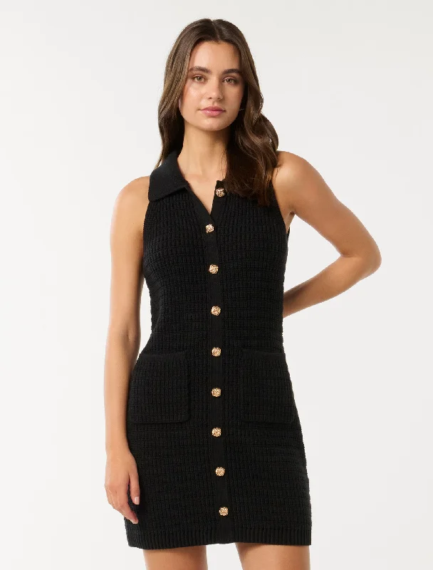 ladies-mini-dress-insta-mini-Beck Textured Knit Mini Dress