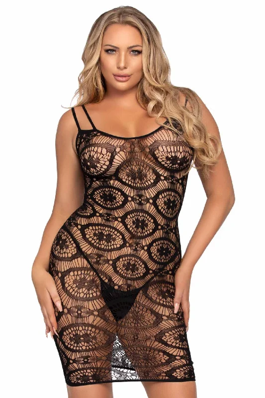 ladies-mini-dress-caramel-cute-Daisy Crochet Mini Dress