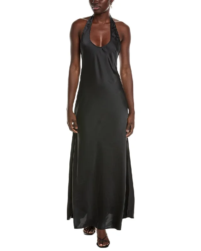 Women's midi dress clearance -WeWoreWhat Halter Scoop Midi Dress