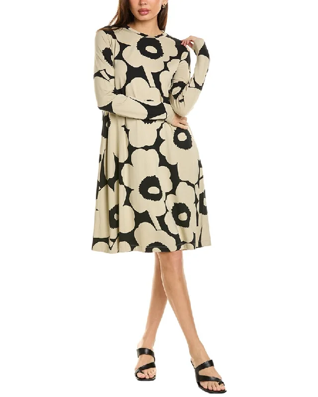 Women's midi dress autumn -Marimekko Terassi Unikko Midi Dress