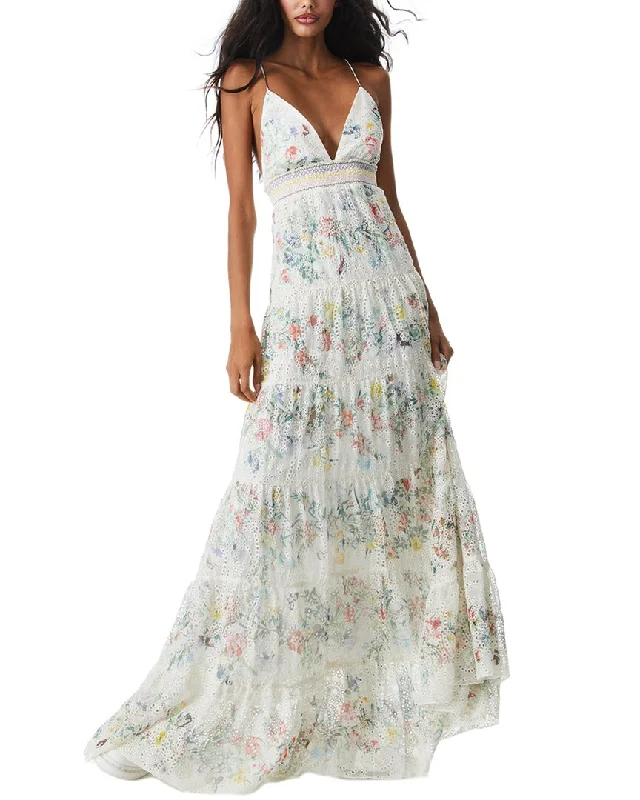 ladies-maxi-dress-effortless-drift-alice + olivia Karolina Tiered Maxi Dress