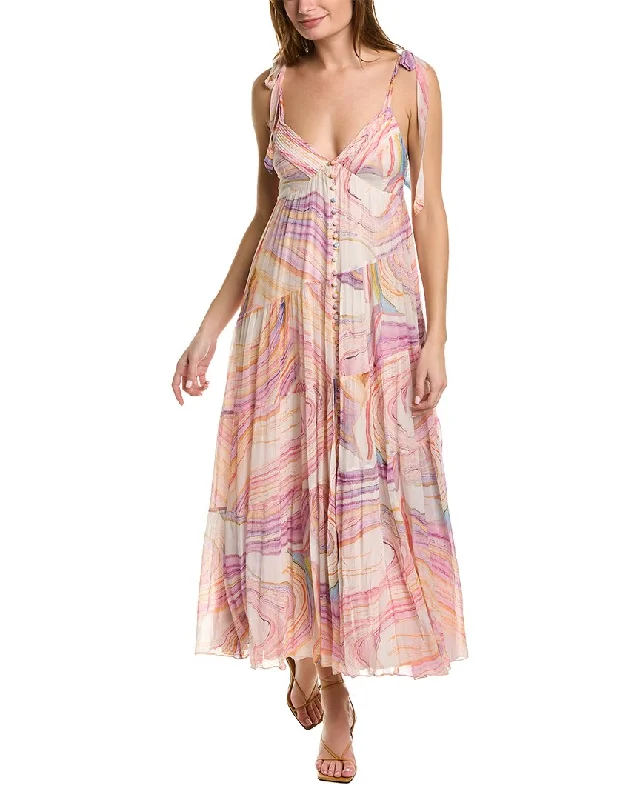 ladies-maxi-dress-celeb-sweep-Rococo Sand Trapeze Maxi Dress