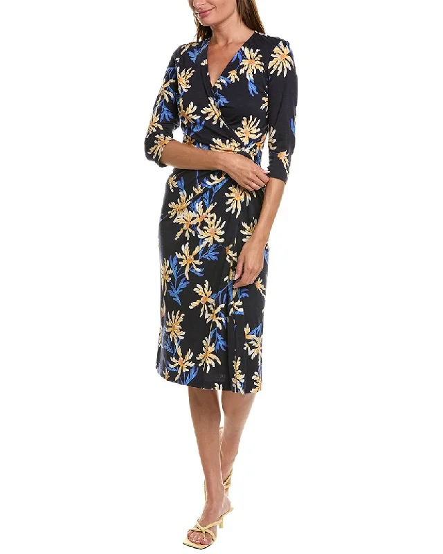 Women's midi dress summer night -Diane von Furstenberg Borris Wool-Blend Midi Dress