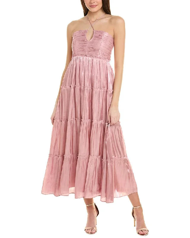 ladies-maxi-dress-a-line-sweep-REVERIEE East Maxi Dress