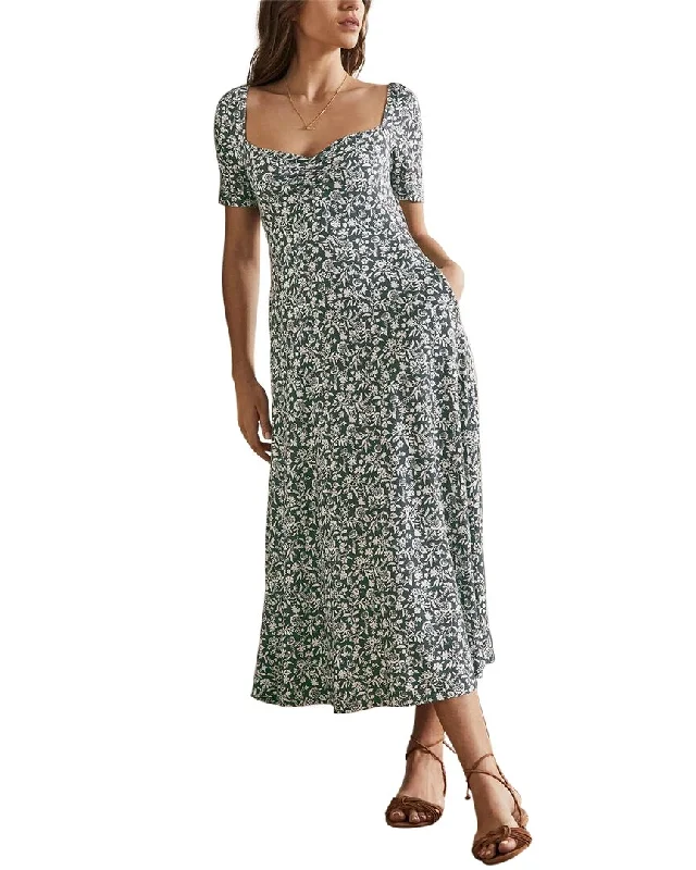 Women's midi dress Christmas -Boden Sweetheart Jersey Midi Dress