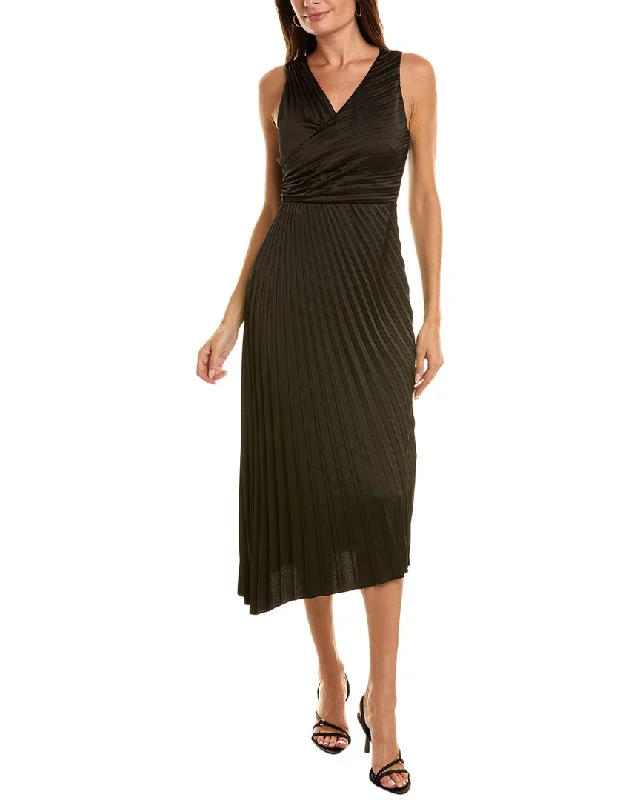 Women's midi dress custom -Sam Edelman Accordion Pleated Midi Dress