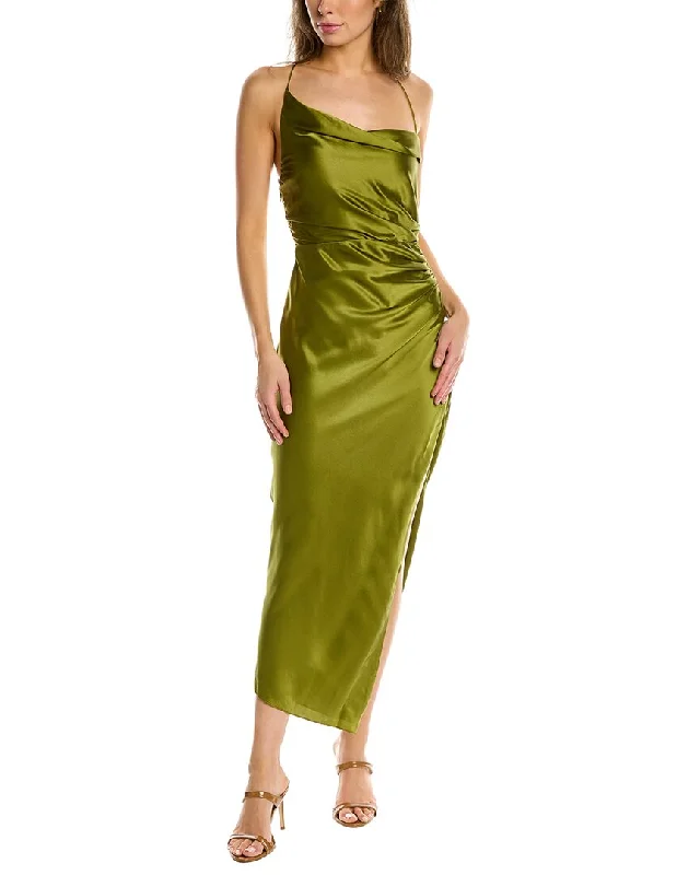 Women's midi dress resort -The Sei Silk Midi Dress