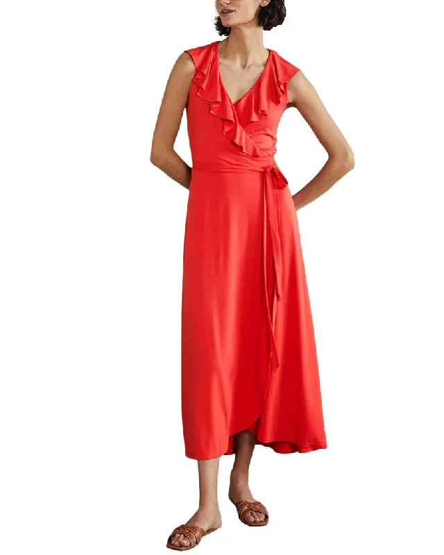 ladies-maxi-dress-red-royal-Boden Saskia Wrap Jersey Maxi Dress