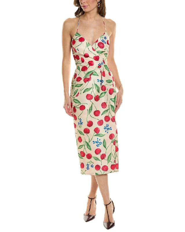 Women's midi dress wedding guest -Carolina Herrera Midi Dress