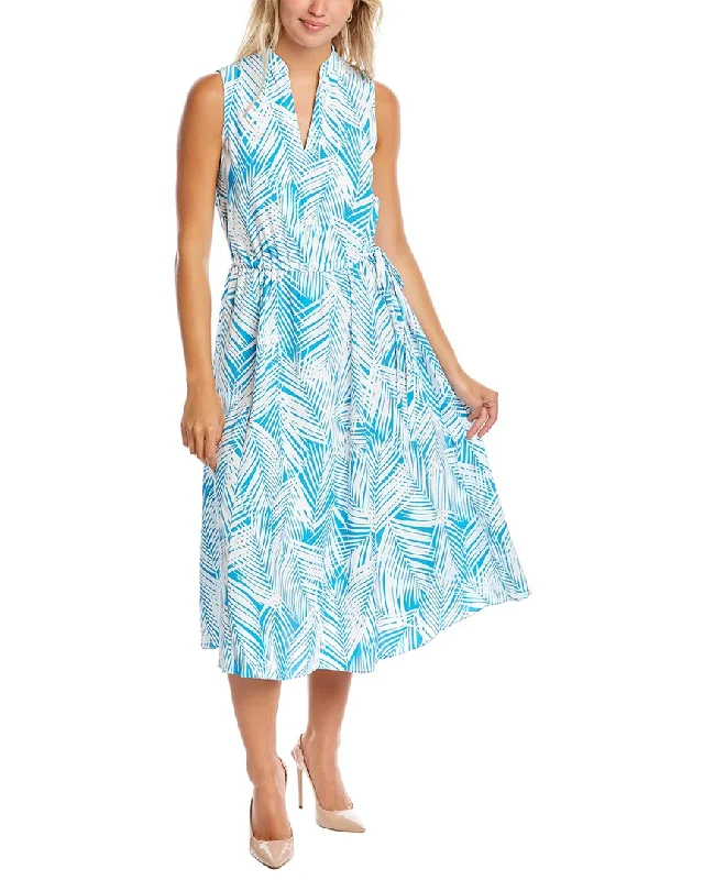 Women's midi dress beaded -Anne Klein Tropical Midi Dress