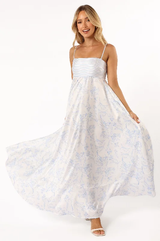 ladies-maxi-dress-sage-flow-Mckay Maxi Dress - Blue