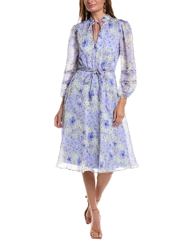 Women's midi dress interview -Mikael Aghal Printed Midi Dress