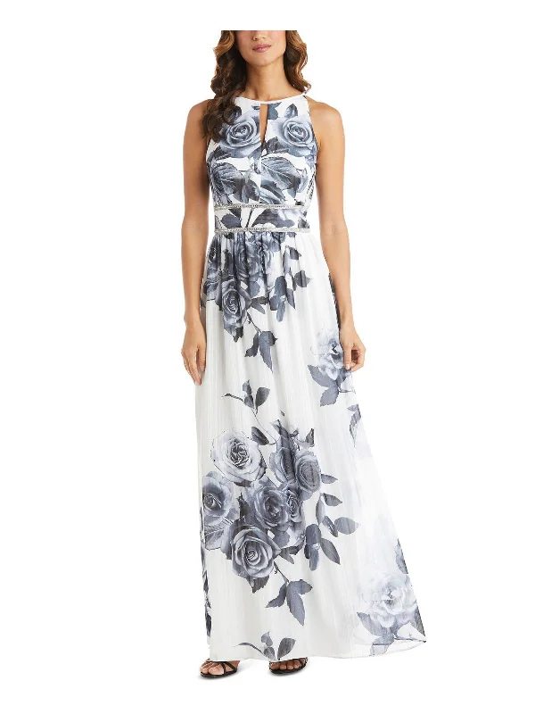 ladies-maxi-dress-navy-drift-Petites Womens Floral Maxi Evening Dress