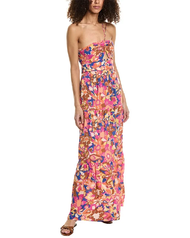 ladies-maxi-dress-tie-front-flair-ba&sh Maxi Dress