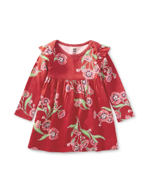 ladies-mini-dress-zip-front-Mighty Mini Baby Dress - Scottish Lyrical Floral